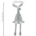 Kantenhocker Elch Deko Kantensitzer H31cm Grau 3 St | Floristik24.de