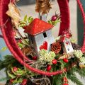 Keramik-Häuschen mit rotem Dach Fenster und Herz – 6 cm – Idyllische Dekoration für Heim und Garten – 6 St | Floristik24.de