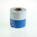 Kranzbänder Moiré Blau-Weiß 75 mm