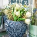 Floristik24 Künstlicher Tulpen-Strauß, Seidenblumen, Tulpen Real Touch Weiß