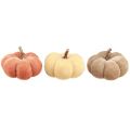 Kürbis Deko Stoffkürbisse Gelb Beige Rotbraun Ø7cm 9 St | Floristik24.de