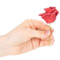 Kunstblume Rose rot mit Stiel 5cm 100St | Floristik24.de