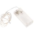 Floristik24 Lichterkette mit Batteriefach Für Innen Warmweiß 10 LEDs 1m 6St
