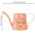 Metall Deko Gießkannen Orange Pusteblume Teelichthalter 12cm 2St | Floristik24.de