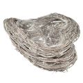 Floristik24 Pflanzschale Rattan Geschwungen Natur Weiß 30x35cm