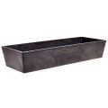 Floristik24 Vielseitige graue Pflanzschale aus Kunststoff – Rechteckig, 37cm – Ideal für Indoor- und Outdoor-Gärtnerei