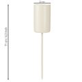 Stabkerzenhalter Metall am Stab Kerzenhalter Beige H11cm 4 St | Floristik24.de