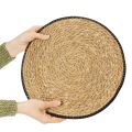 Tischmatte Binsengras Platzdeckchen Rund Ø35cm 4 St | Floristik24.de