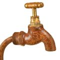 Übertopf Edelrost Deko Metall Mit Wasserhahn H25/37/43cm Set von 3 St | Floristik24.de