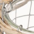 Windlicht zum Hängen Glas Metall Weide Ø14,5cm 2St | Floristik24.de